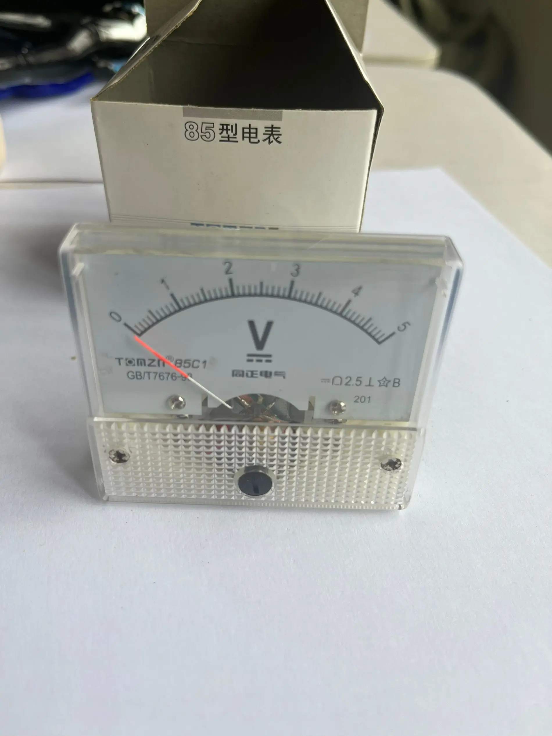 85C1 Analogue DC Voltage Needle Panel Meter Voltmeter  5V 10V 15V 30V 50V 75V 100V