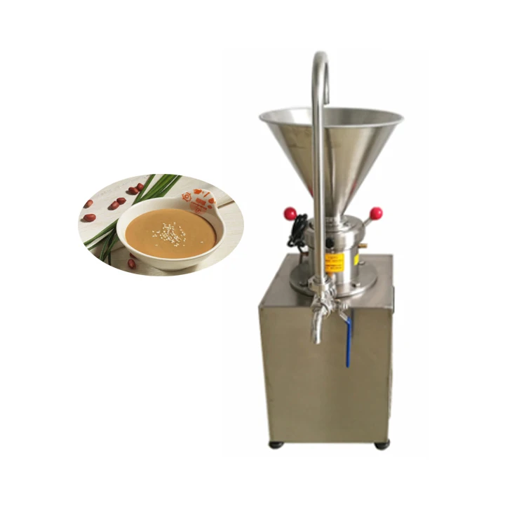 

Commercial Small Scale Sesame Cocoa Almond Peanut Butter Colloid Mill Grinding Machine