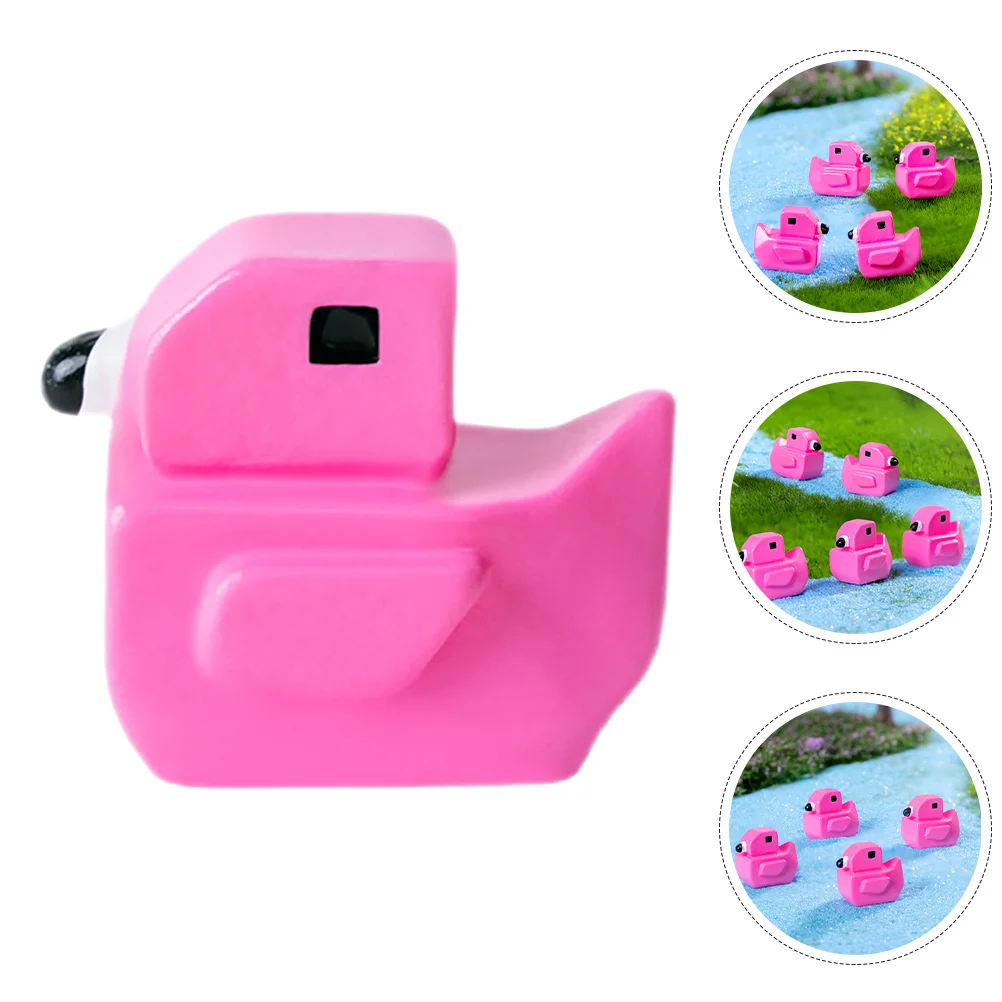 

30Pcs Micro Landscape Resin Flamingo Miniatures Cute Tiny Flamingo Ornaments for Garden Desktop Decor Small Resin Animals