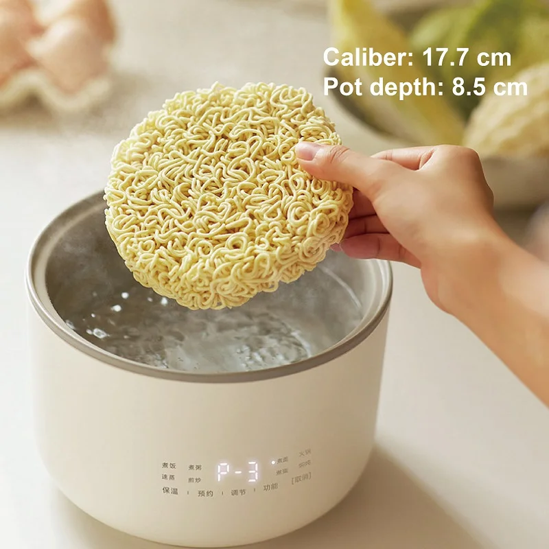 1.5L Smart Rice Cooker Multi-function Non-stick Fast Electric Cook Pot 12h Appointment Steamer Dormitory Breakfast Maker 550W