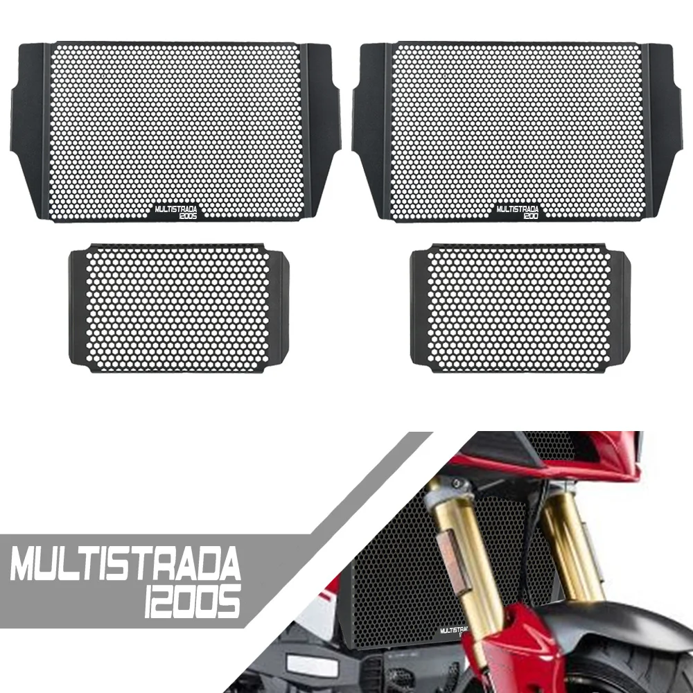 

For Ducati Multistrada 1200 S multistrada1200 2010 2011 2012 2013 14 Motorcycle Accessories Radiator Grille Guard Protector Part