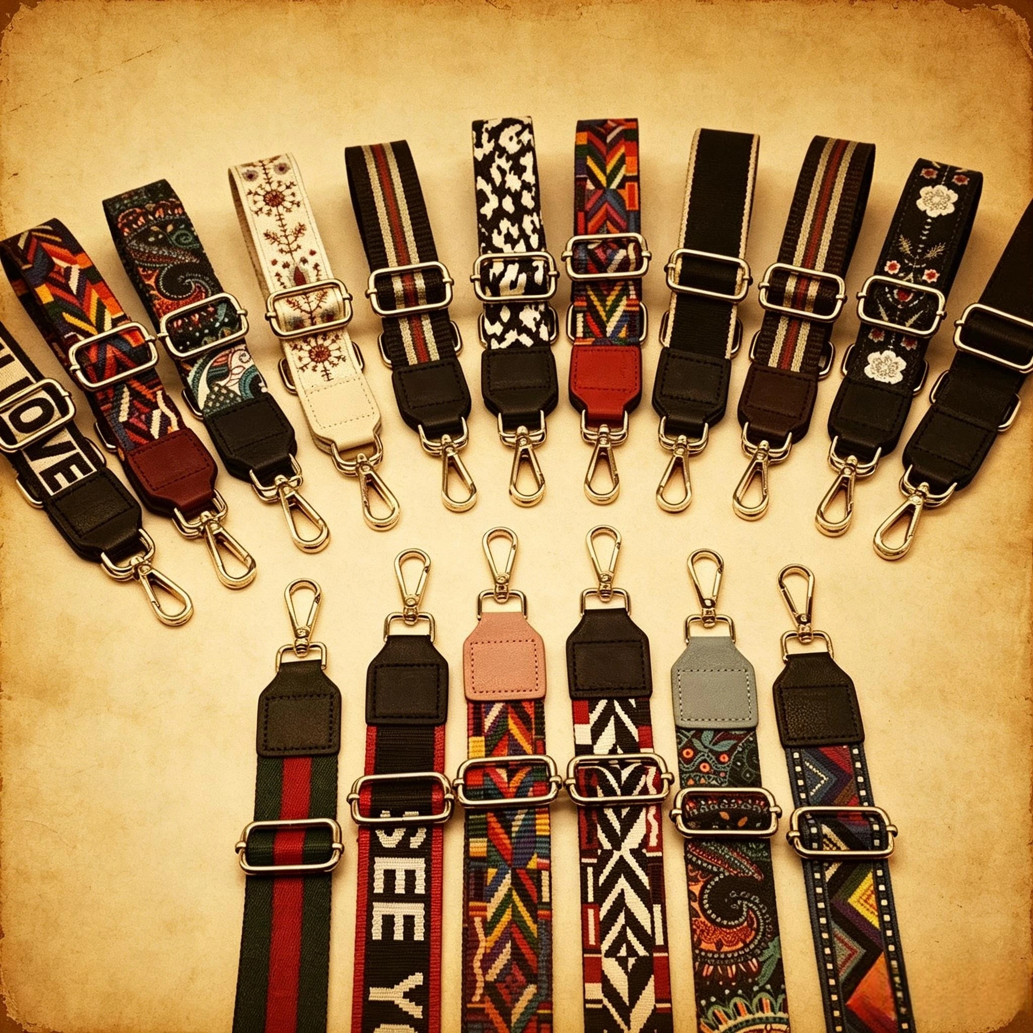 Fashion Colored Printing Wide Bag Strap Replacement Adjustable Zebra Pattern Handbag Belt Wide Shoulder Bag Accessories for Wome