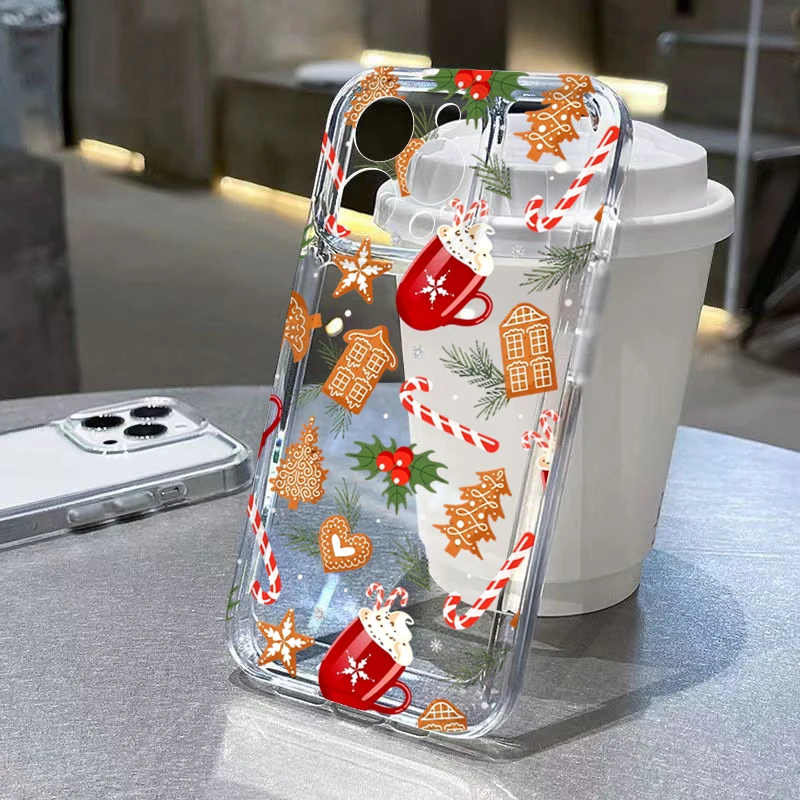 

Creative Christmas Tree Christmas Cupcake Heart-Shaped Gift Silicone Phone Case For Xiaomi 13 12 11 Lite 5G 14 14T 13T 12T Cover