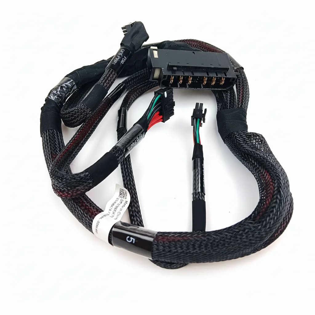 

Dell NRK76 Кабель питания серверного вентилятора в сборе — правая средняя плата распределения питания, разъемы графического процессора — используемые, как новый