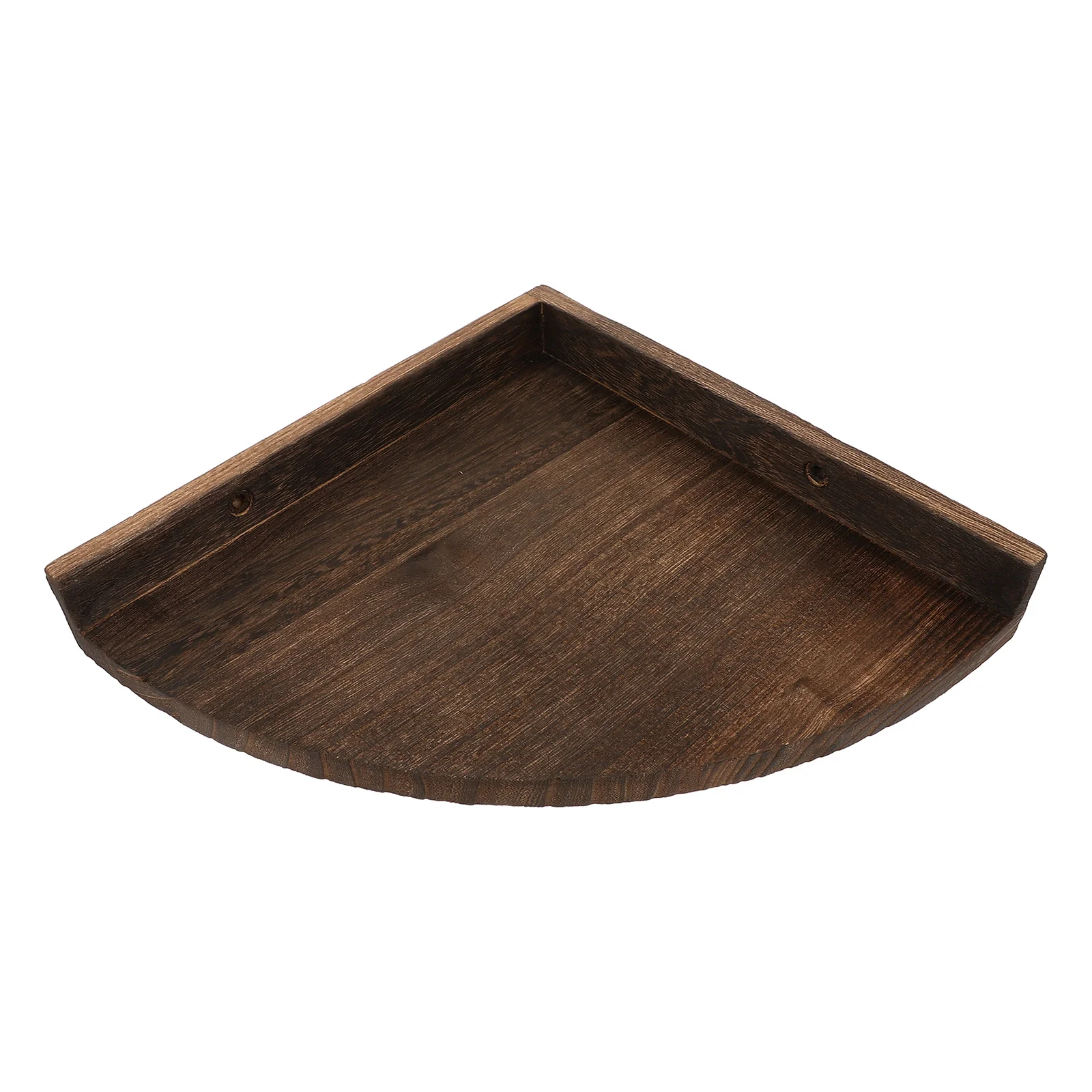 

Compact Wooden Floating Shelf Wall Mounted Corner Storage Shelf Rustic Finish for Home Office Decor Functional Space Saving