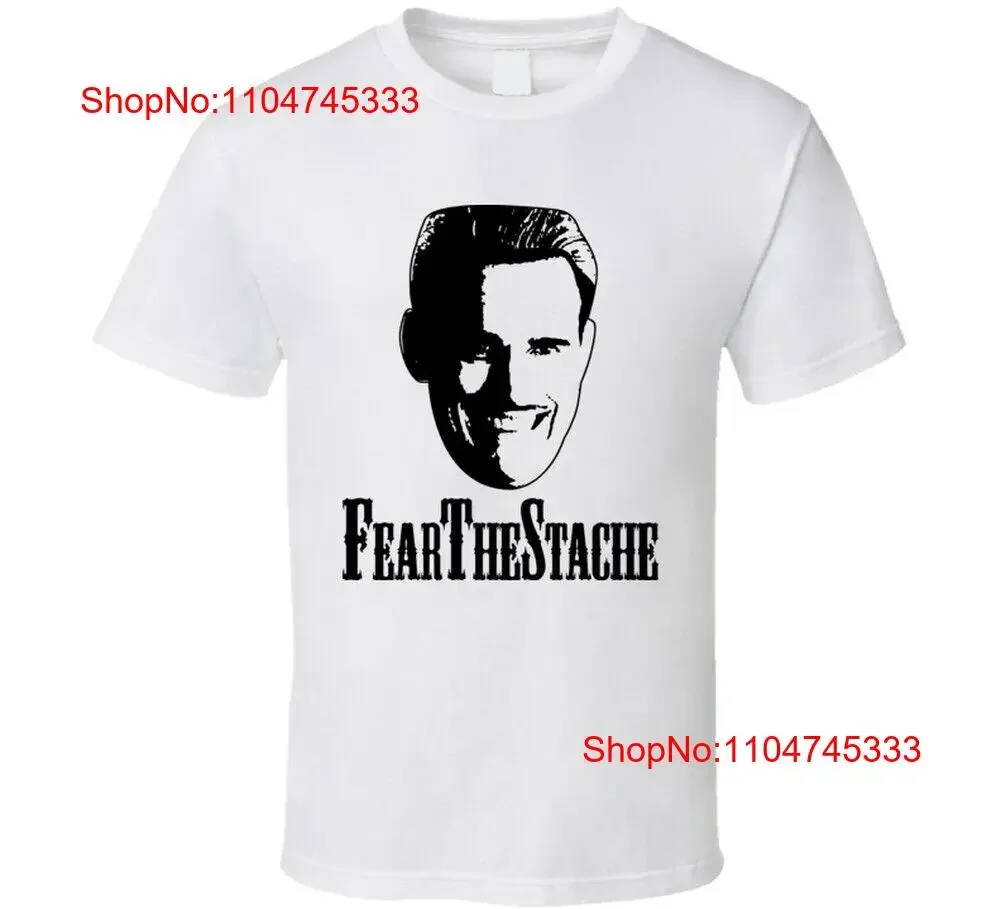 É algo sobre Mary Fear The Stache Matt Dillon Camiseta vintage lavada versátil ligeiramente elegante gráfico confortável