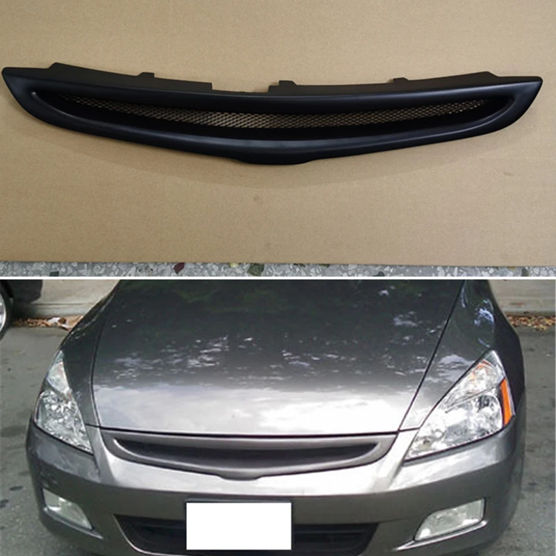 

For Honda Accord Sedan 4-door 2003 2004 2005 2006 Year Racing Grille Grill Body Kit Accessories FRP Matte Black