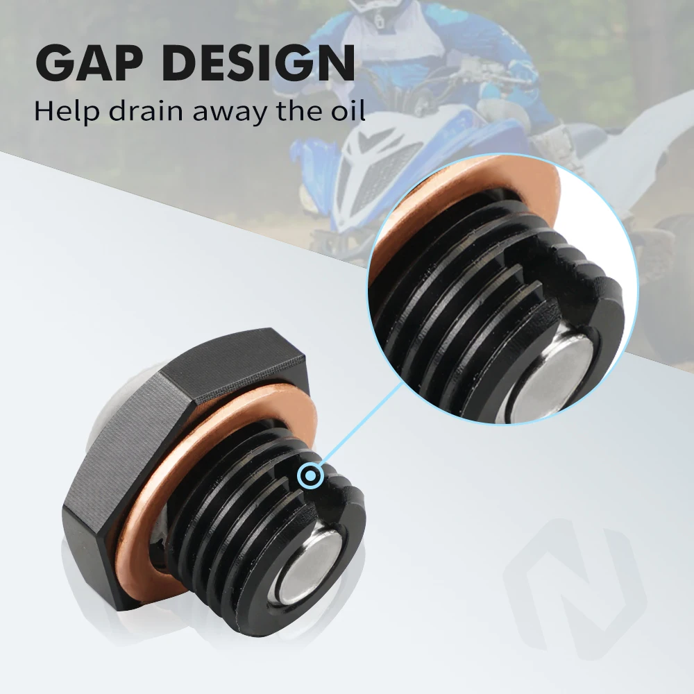 NICECNC For Yamaha Raptor 700 Reducer Oil Drain Plug ATV For Yamaha Raptor700R Grizzly 350 550 450 2008-2013