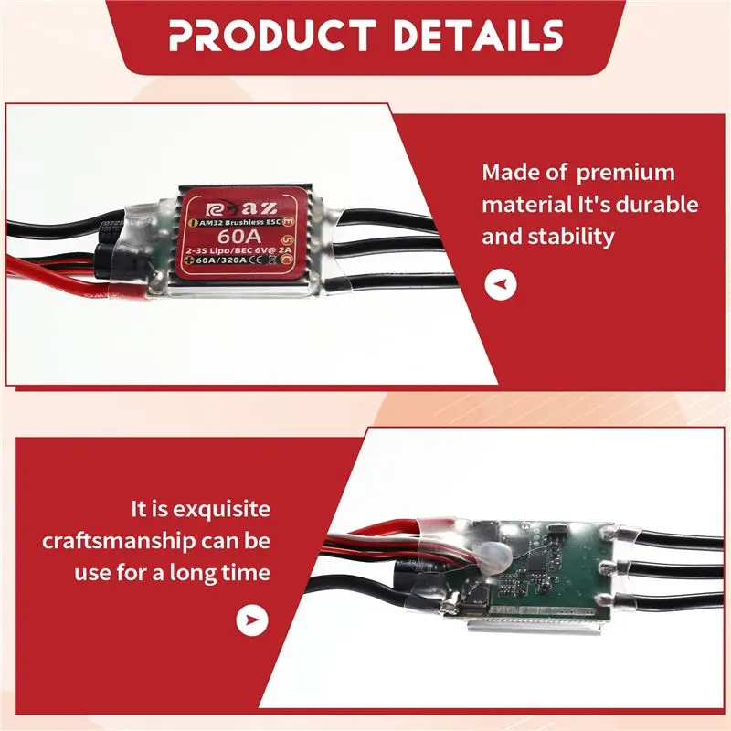 FBIL-For 1/10 For 1/8 RC Crawler Car Compatible AM32 Brushless Motor Programmer Axial TRX SCX10 TRX4 60A