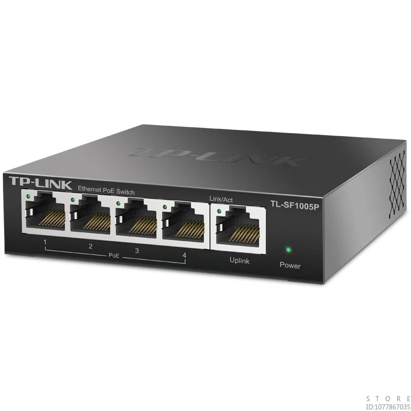 Imagem -03 - Tp-link Interruptor Poe Desbloqueado Portas 100m Sf1005p Nível Empresarial Comercial Segurança Doméstica Monitoramento Divisor