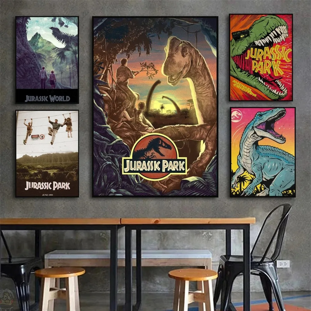 J-Jurassic P-Park Poster Wall Art Home Decor Room Decor Digital Painting Living Room Restaurant Kitchen Art