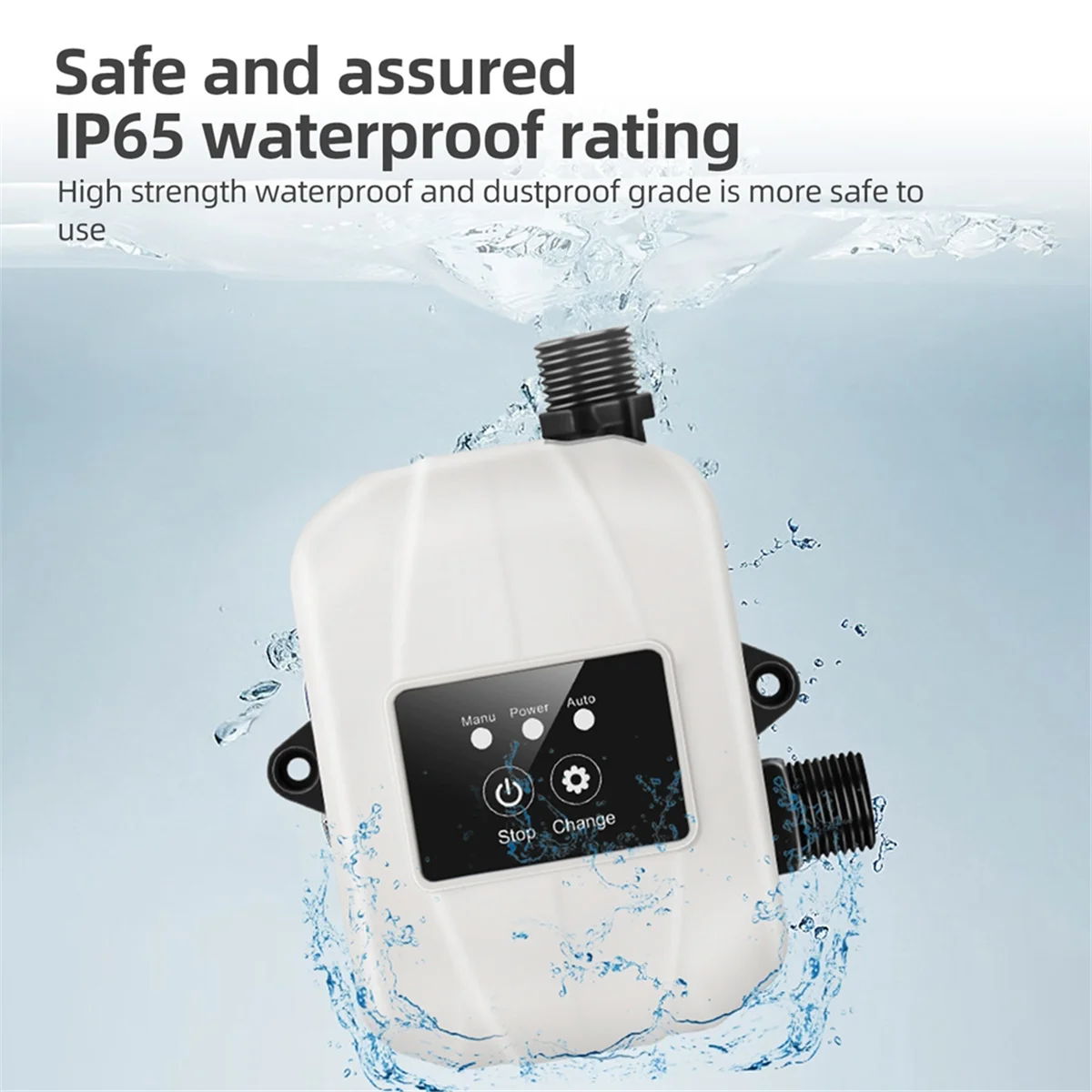 Water Pressure Booster Pump for Home 24V Automatic Shower Water Pressure Booster Water Recirculating Pump Black EU PLUG