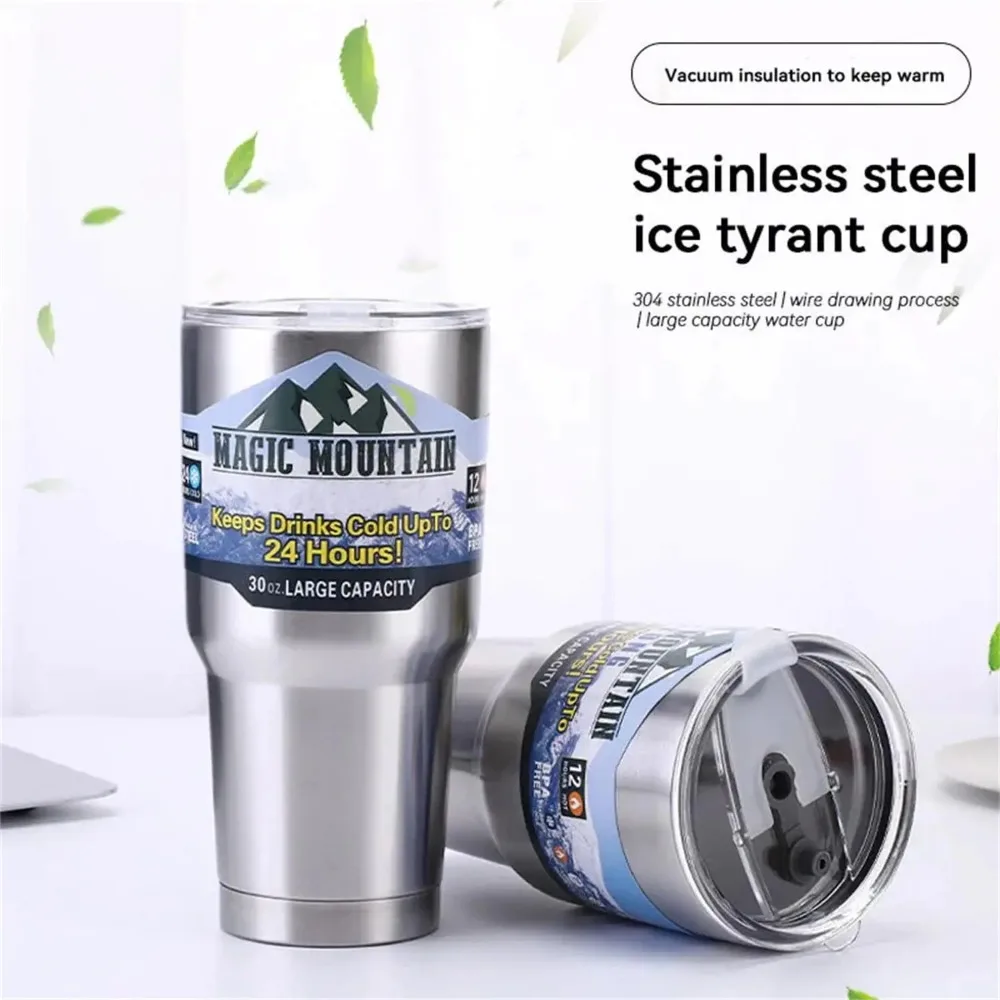 New Fashion Thermo Bottle 30Oz Car Cup Termos Stainless Steel Coffee Beer Juice Mugs Water Thermos for Men Free Shipping 스포츠 물병