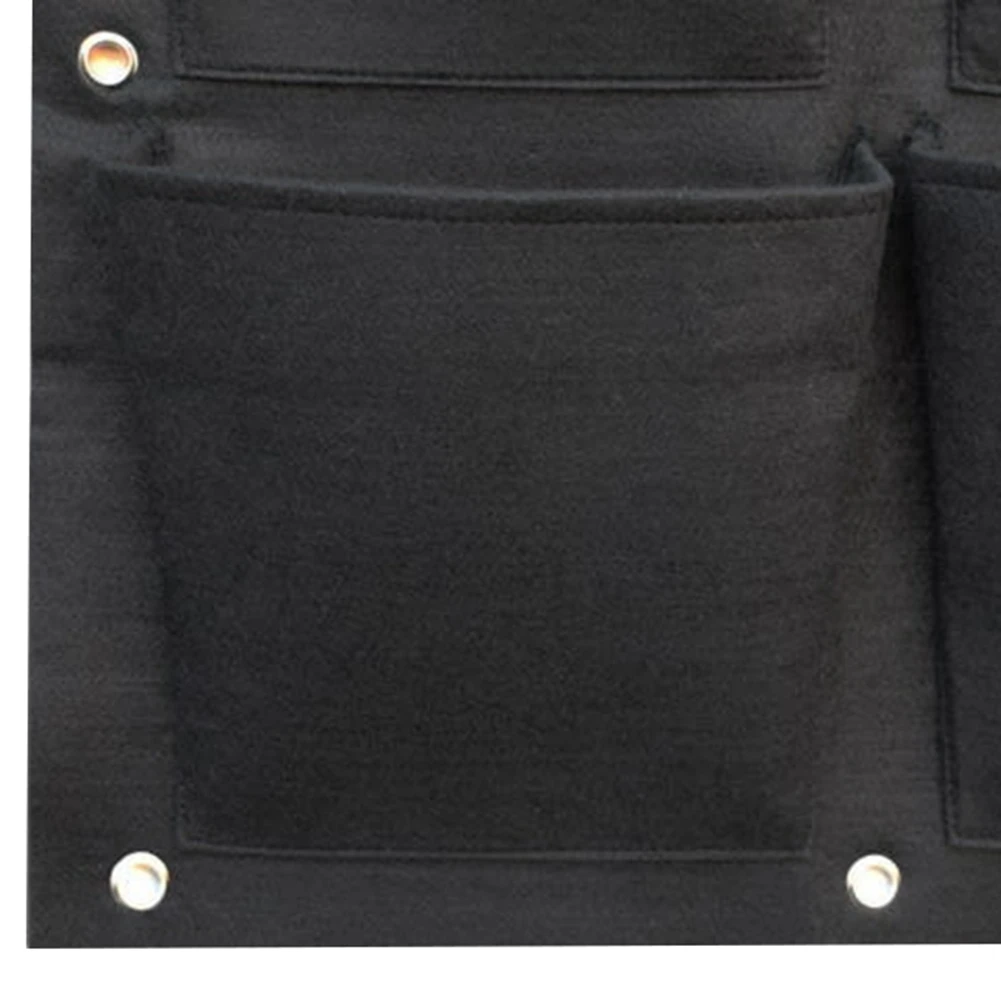 AEA9-Garden Vertical Planter Multi Pocket Wall Mount Living Growing Bag Felt Indoor/Outdoor Herb Pot, 12-Pocket, Black