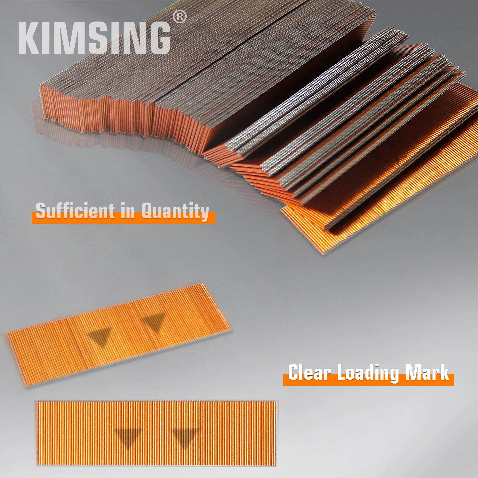 KIMSING 10000PCS/Box  23 Gauge  Headless Pin Nails - Copper Plated, for Nailer, Ideal for Fine Woodworking