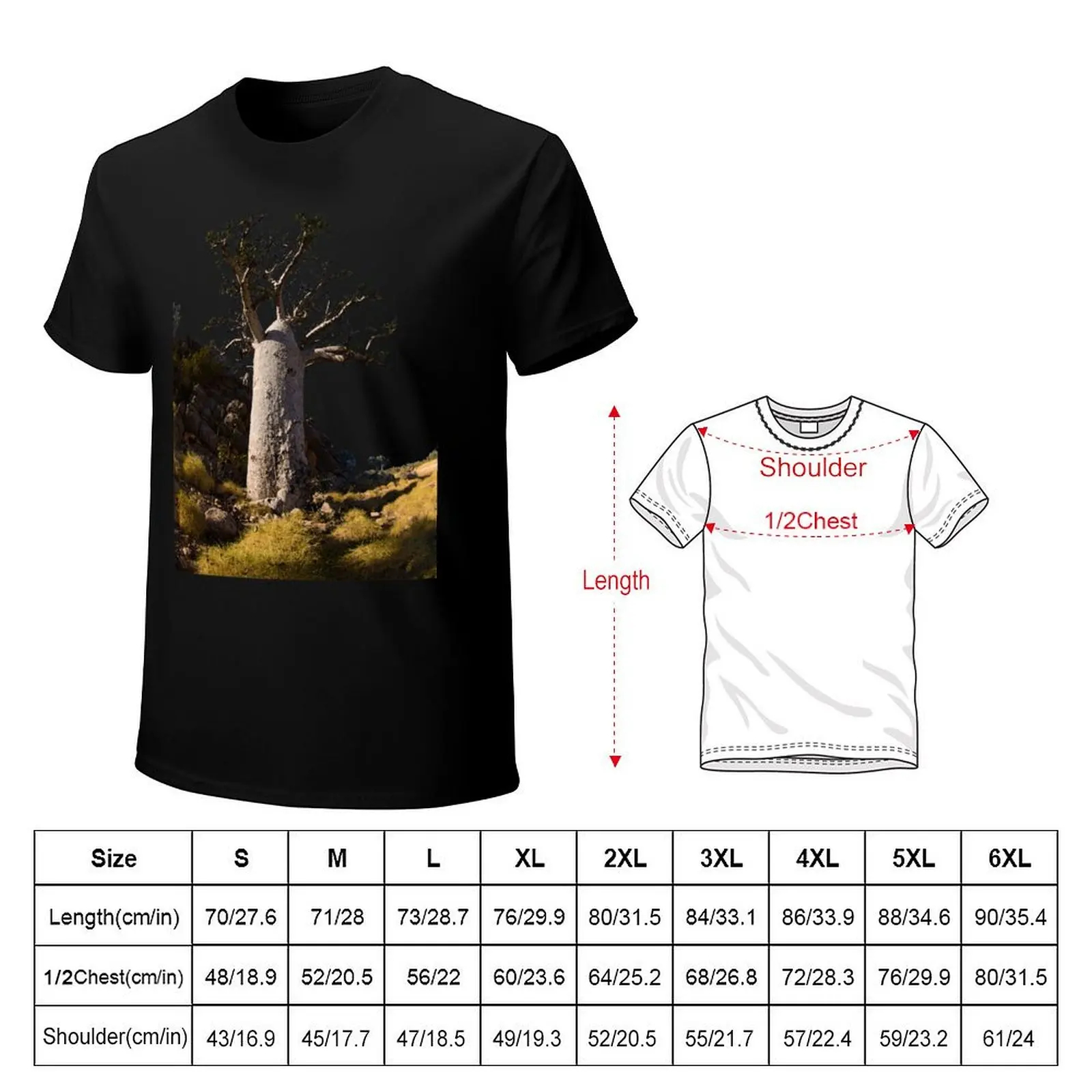 Kimberley Boab Tree T-Shirt Big Size Daily Wear T-Shirt
