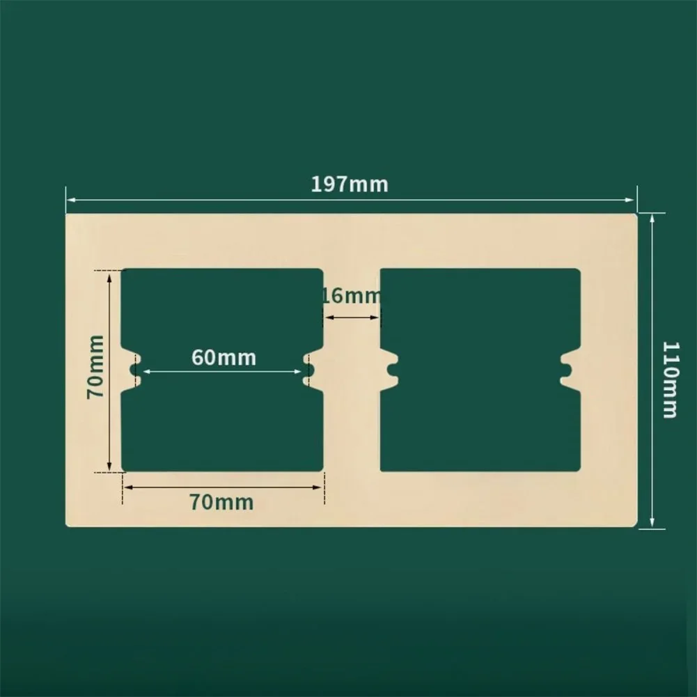 Decorative Frame Switch Socket Panel Gold Easy Install Switch Panel Kit Outlets Easy Installation Elegant Colors