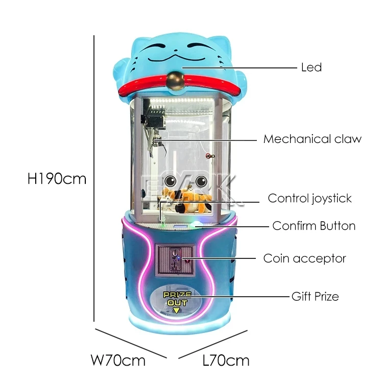 Crawl doll machine, coin coin coin, video game city, clip doll machine, entertainment grab snack gift machine