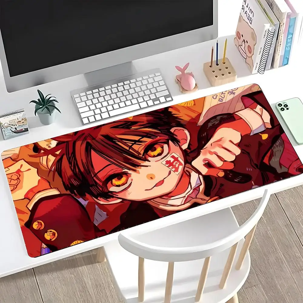 Anime T-toilet bound Hanako kun2 Mauspad, großes Gaming-Mauspad mit LockEdge, verdickte Tischunterlage für Computer-Tastatur und Schreibtisch