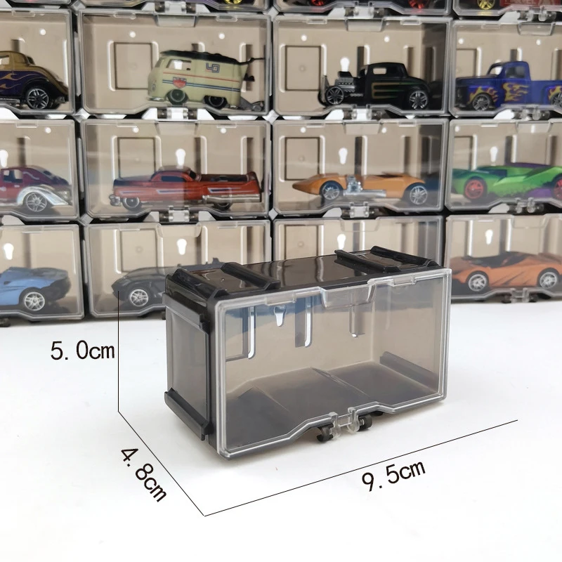 Boîte de présentation de voiture l'inventaire moulée sous pression, boîte de rangement de haute qualité avec attaches à connecter