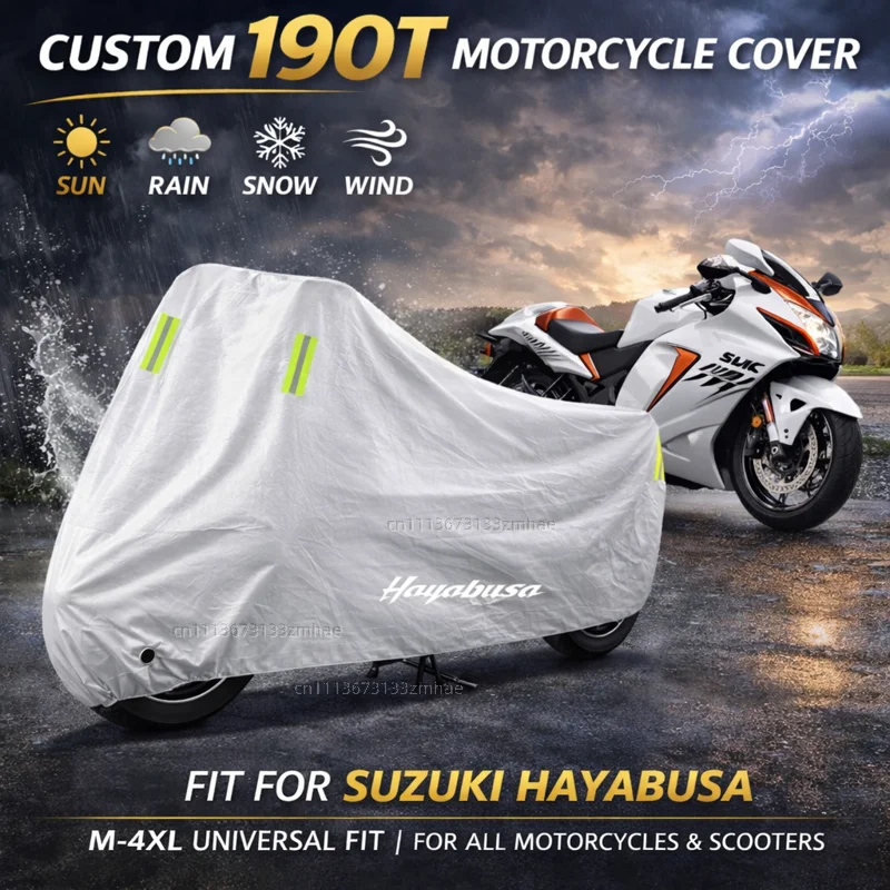 

Чехол для мотоцикла SUZUKI HAYABUSA, водонепроницаемый, сверхпрочный, для улицы, защита от дождя, пыли и солнца