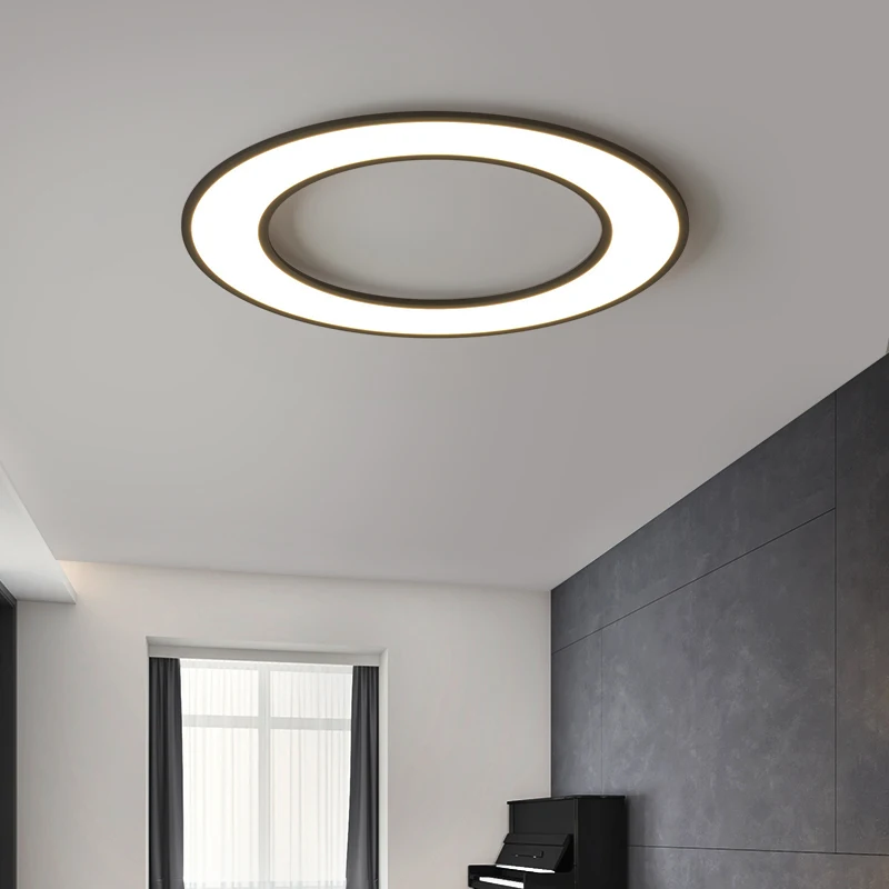 Imagem -03 - Ultra-fino Circular Led Luzes de Teto para Sala de Estar Iluminação Interior Moderna Lâmpadas Home Decor Cozinha e Quarto