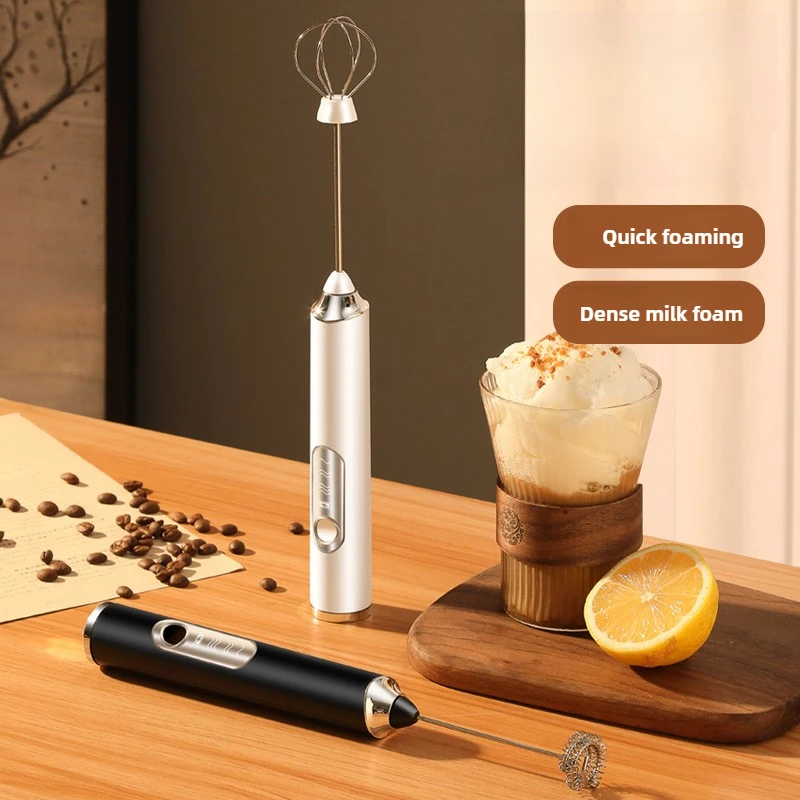 

3-speed Egg Beater Stick Wireless Whisk Custard Foamer Frothers USB Electric Handheld Blender Coffee Milk Egg White Whipped