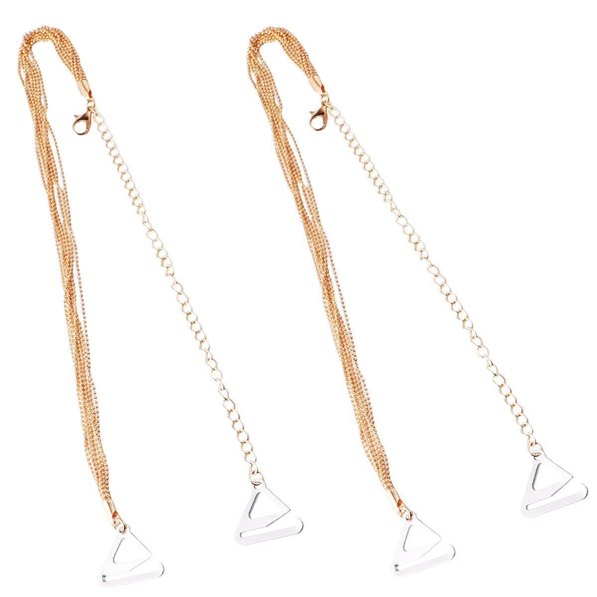 2 قطعة حمالة صدر داخلية بحزام كتف معدني متين وقابل للتعديل ومضاد للانزلاق وحزام كتف مزين بشرابة لتزيين ملابس النساء #6