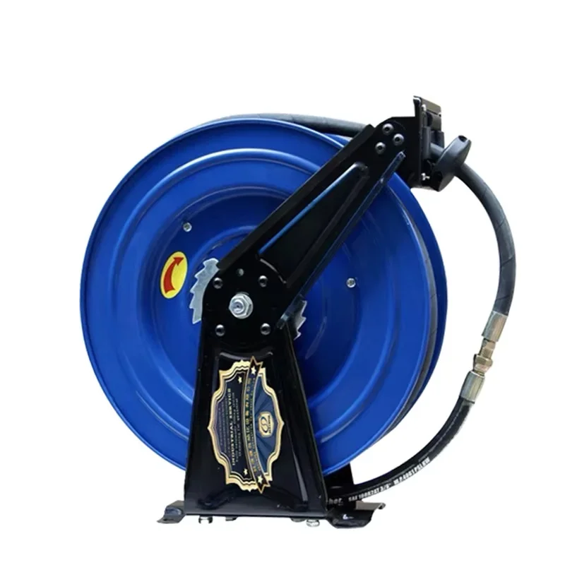 15m High-Pressure Automatic Retractable Grease Machine Hose Reel Shrink Tube Lubricating Grease Reel Rubber Making Machinery