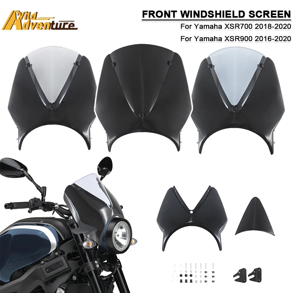 

Мотоциклетный передний экран лобового стекла для Yamaha XSR700 XSR900 2016-2020, козырек, защитная крышка для ветрового стекла, аксессуары