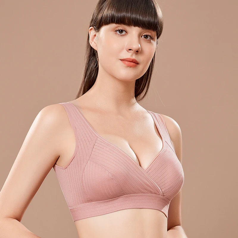 

Nursing Bra Pregnancy Clothes Maternity Bras WirefreePrevent Sagging Breastfeeding Women's Breathable No Trace Bra