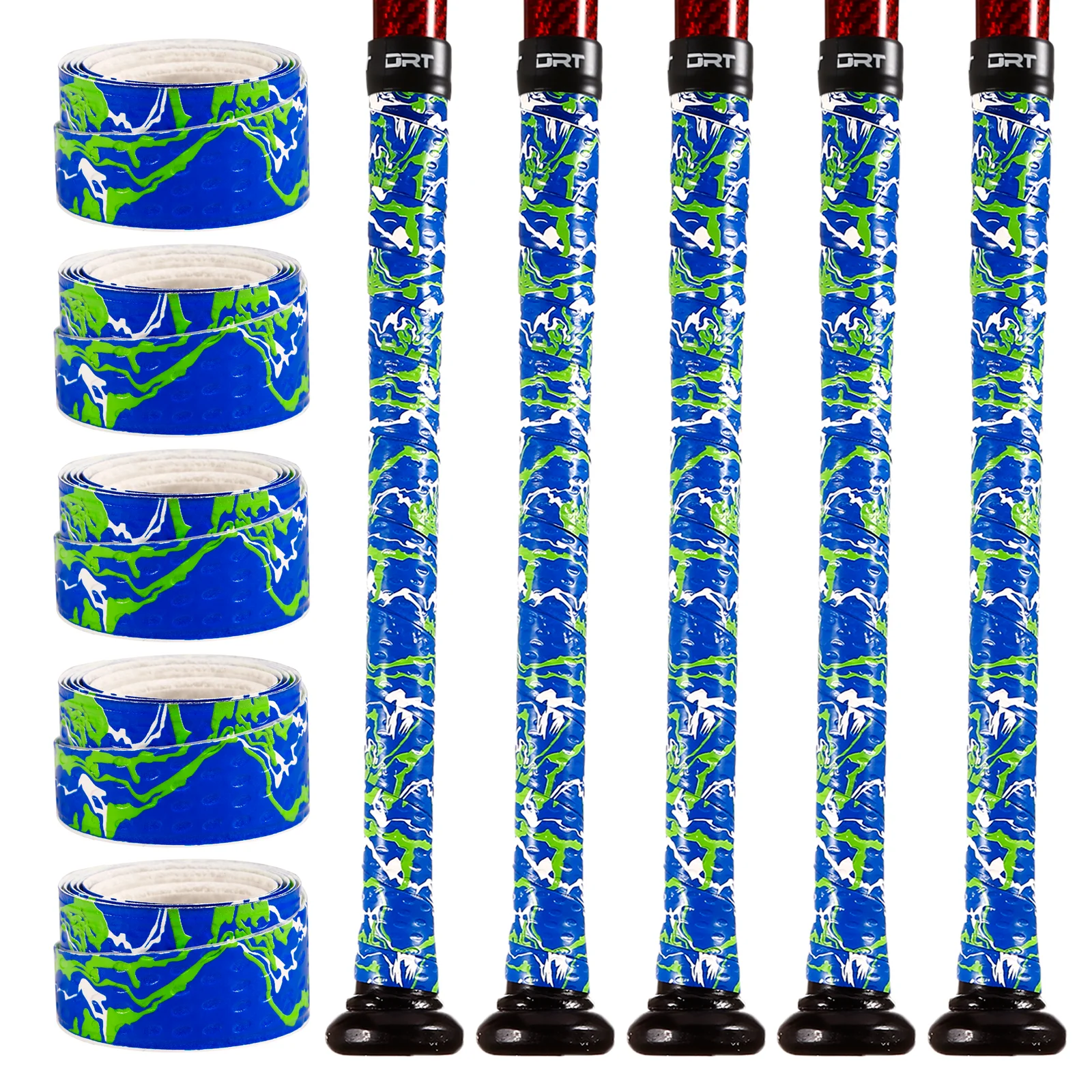 

AMASPORT TB02 5 шт. ракетка для падель с одной ручкой, теннисная ручка, противоскользящая сменная повязка для тренировок на открытом воздухе, аксессуары