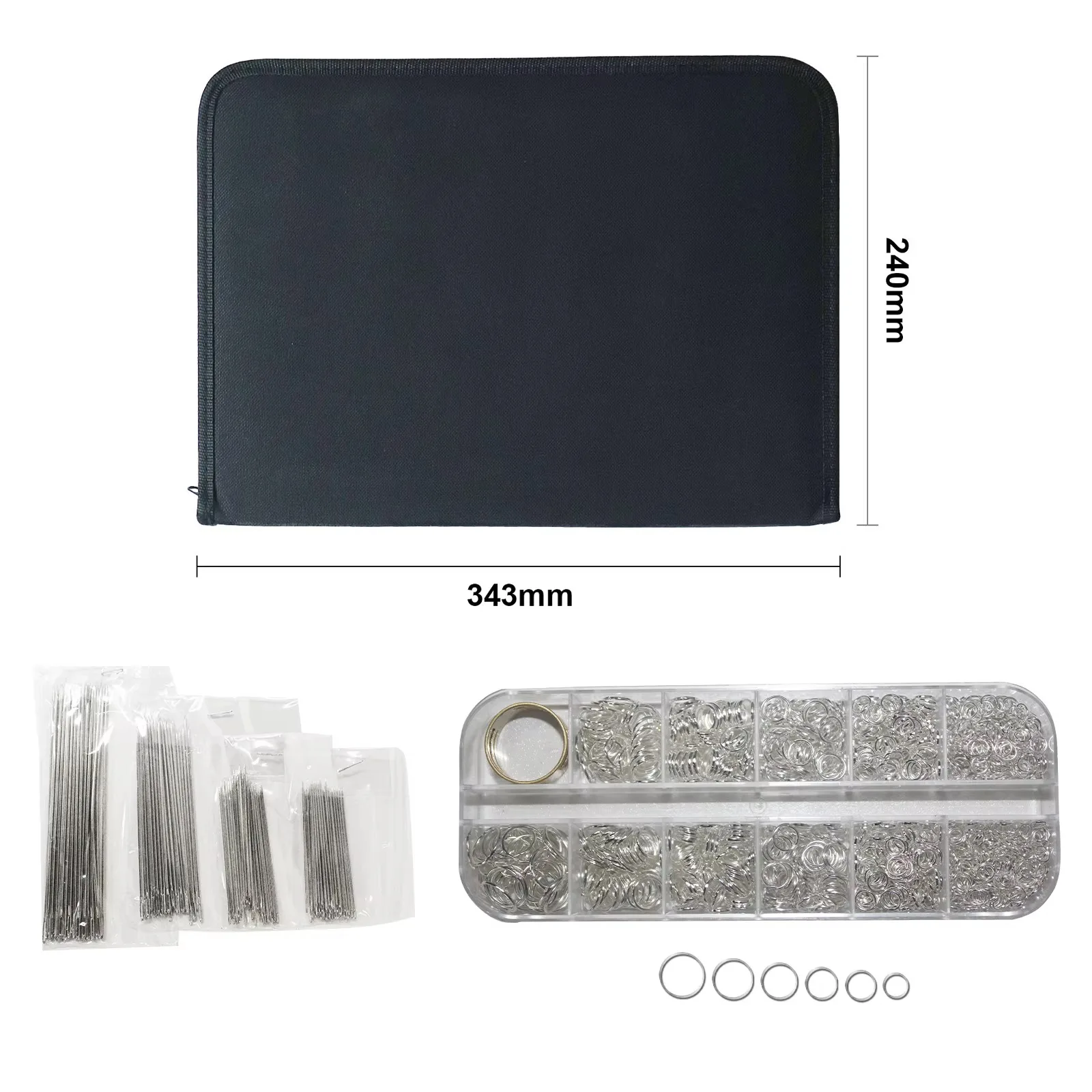 PHYHOO Jewelry Making Tools Kit with Bead Design Board Pliers Set Wire Cutters Caliper Portable Storage Case DIY Beading Supplie