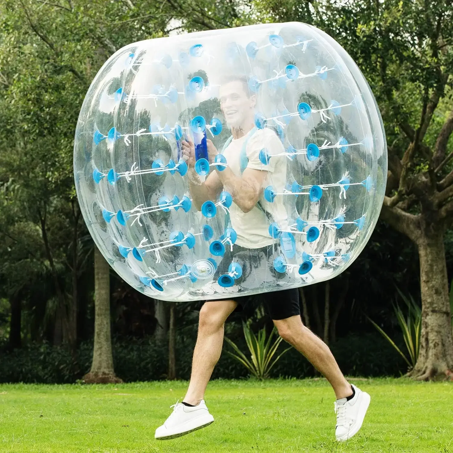 Aufblasbare Körperblase Zorb Ball Stoßstange Fußball 1,5 m 1,2 m TPU Menschlicher Hamsterball Blase Fußball Aufblasbare Stoßstangenbälle
