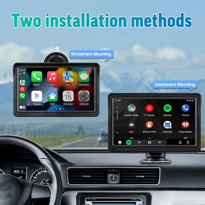 17.78cm CarPlay Auto Radio Multimedia Player With Touchscreen Mirror Link FM USB/AUX/TF Universal For Car SUV Truck