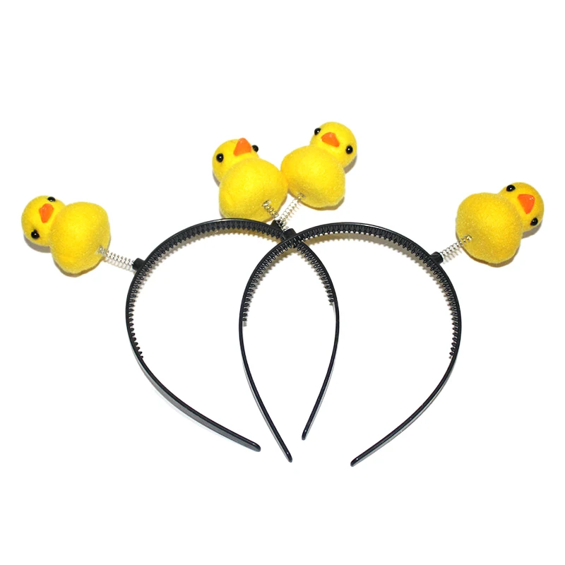 Cartoon Cute Little Yellow Duck Headband Headdress Makeup Thin Hair Hoop Wash Face Hairband For Women Girl Hair Accessories