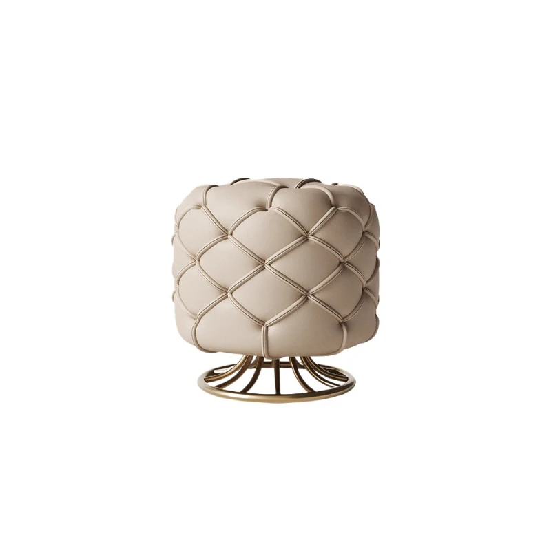 

Dressing stool bedroom study tea table guest round stool living room sofa leather small pier shoe changing stool