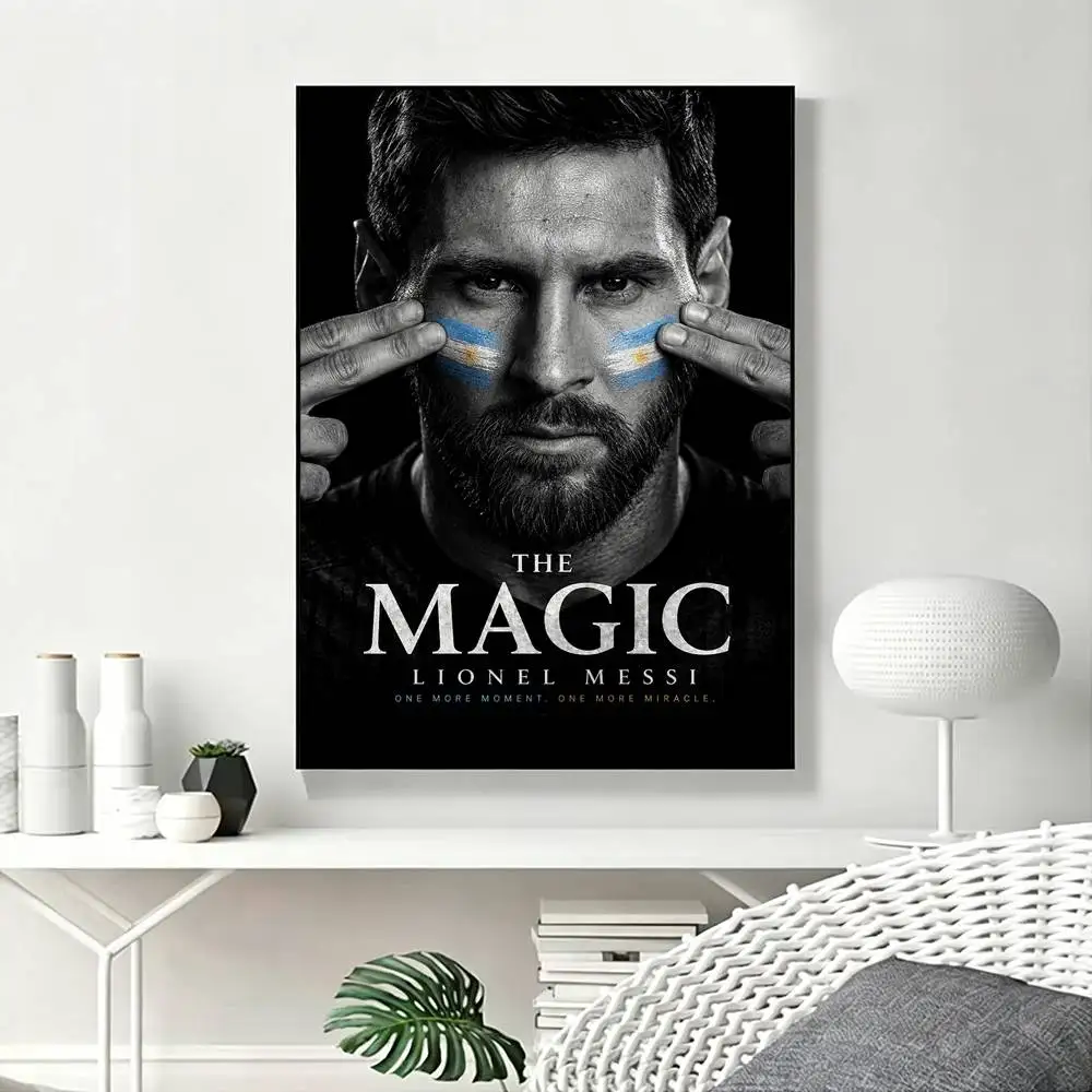 L-Lionel M-MessiS Football Player  Poster High Quality Dorm Living Room Aesthetic Wall Decoration Painting Stickers Gift