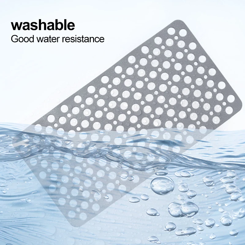 Eco-friendly PVC Waterproof Bath Mat,Safe Suction Massage Mat,Non-slip Shower Mat,Non-slip Bath Mat for The Elderly Kids