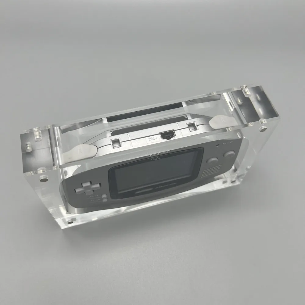 عالية الشفافية الاكريليك المغناطيسي غطاء وحدة التحكم صندوق تخزين ل Gameboy المتقدمة GBA