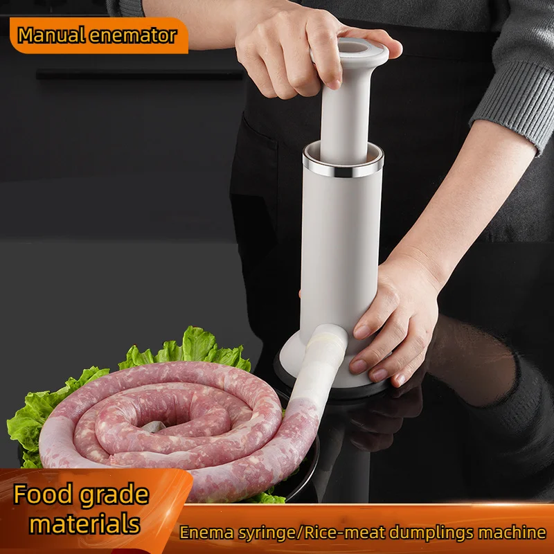 

Rice-meat Dumplings and Shrimp Slide Maker, Small Manual Sausage Maker, New Kitchen