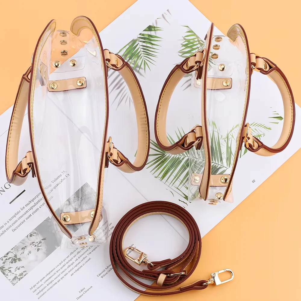 PVC Clear Crossbody Shoulder Bag for Women Waterproof Transparent Handbag Jelly Durable Satchel Messenger Purse for Girls