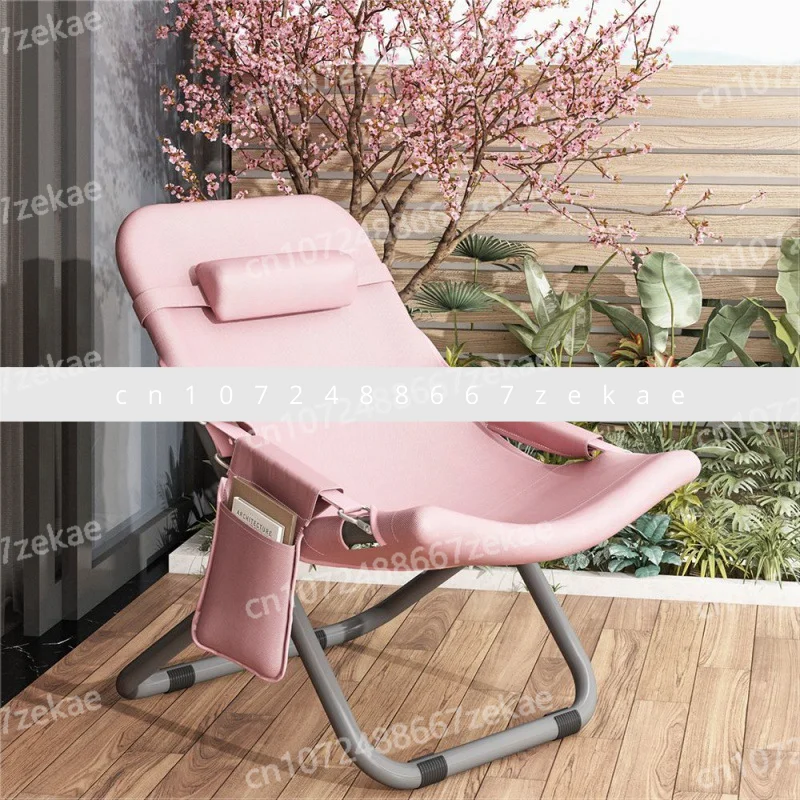 

Кресло для обеденного перерыва, бытовой складной стул, летний отдых, простой стул со спинкой, маленький портативный ленивый стул, балкон, кровать для сна