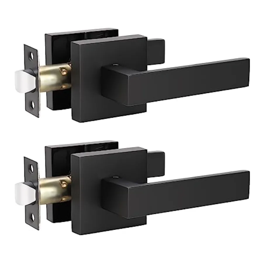 

Premium Matte Closet Door Handles Passage Function Heavy Duty Lever Door Handle, Door Handles for Left or Right Handing, Interi