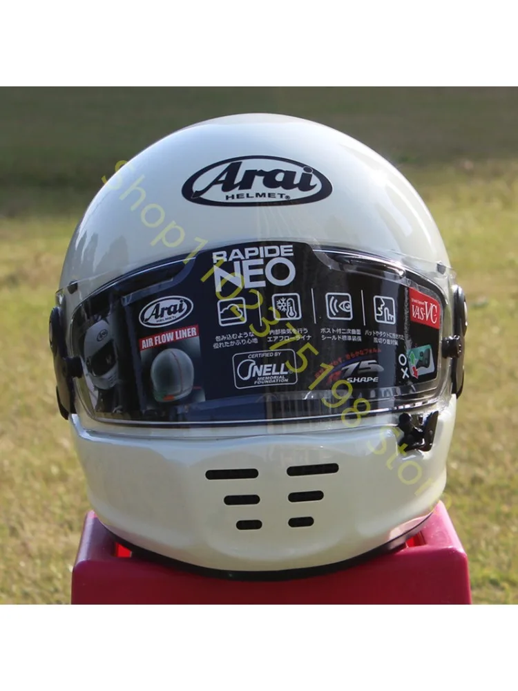 RAPIDE NEO Japanischer Integralhelm, für Harley-Motorräder und Cruiser-Motorräder, Schutzhelm, weiß, Capacete