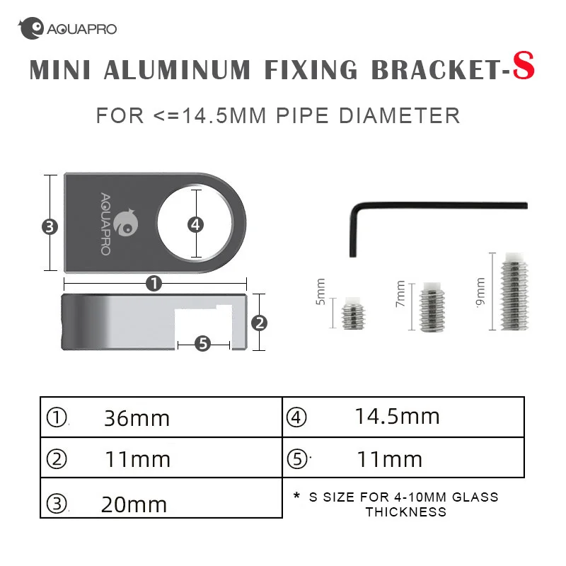MINI Aluminum Fixing Bracket Holder Aquarium Aquatic Fish Plant Tank Feeding Clamps Water Hose Filters Supplies Accessories