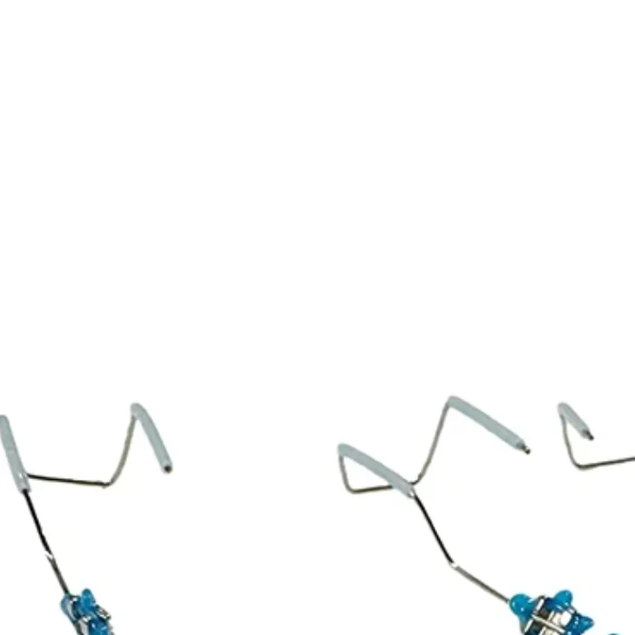 1 زوج الملونة وهمية الأقواس أدوات طب الأسنان مع الأسلاك المعدنية كتيفة معدنية تقويم الأسنان روابط الأوعية الدموية الجمال الصحة Grillz الأسنان #1