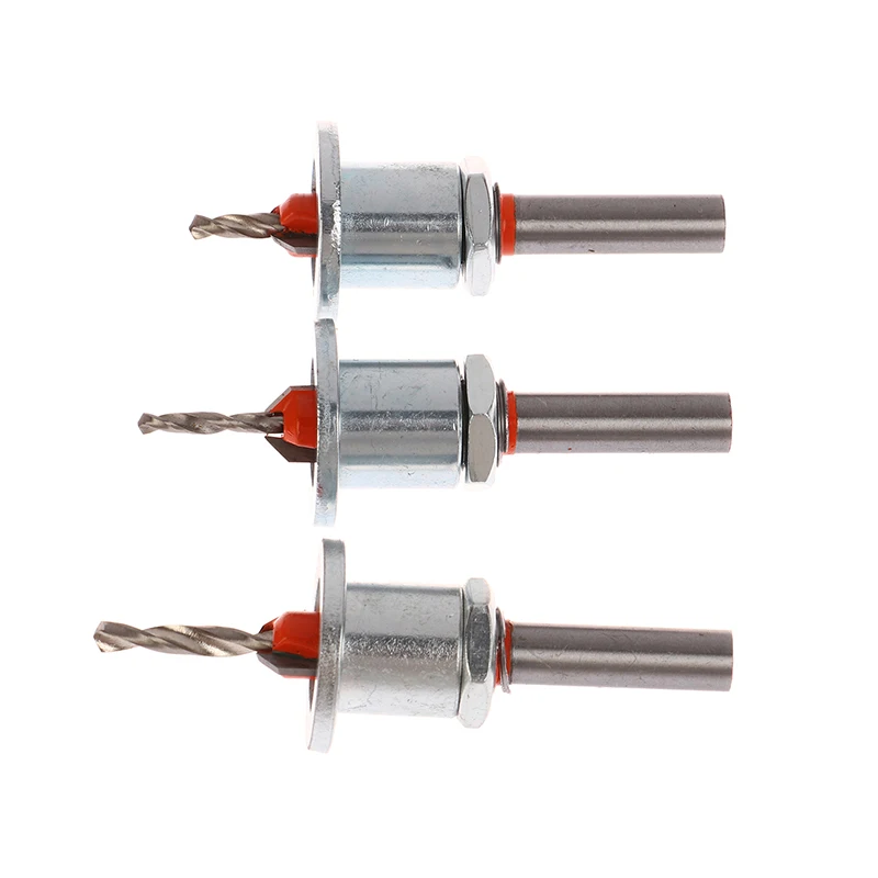 조정 가능한 카운터싱크 목공 라우터 코어 리미터 합금 드릴 비트, 목재 드릴링 밀링 커터 나사, 8mm 생크, 2.8mm, 3mm