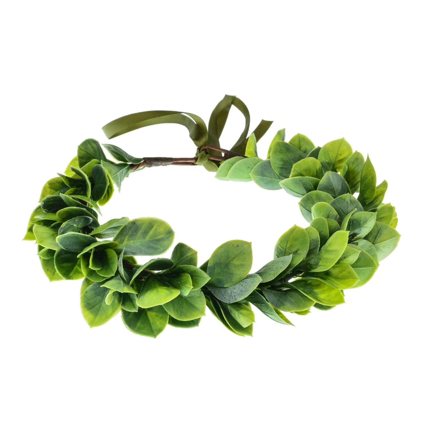 New flower crown tiaras Green Plant Wreath leaf crown to hair accessories branch leaf green crown for women greenery headband