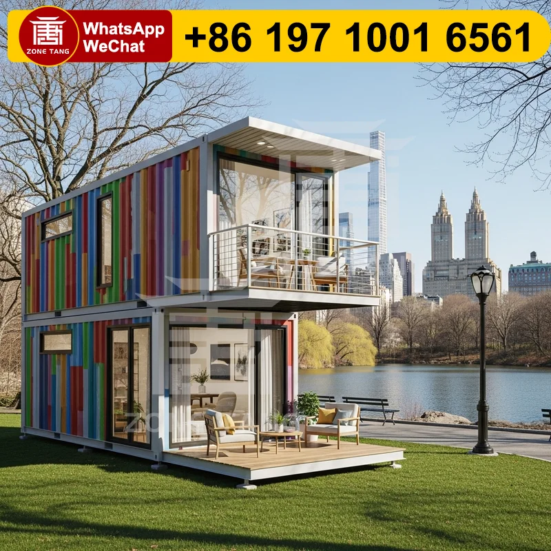 

Premade Houses Insulation Custom Interiors Flat Pack Home Leak Proof Vacation Retreat Manufactured Homes Factory Prefabrication